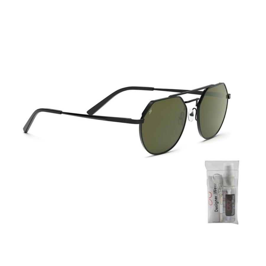 【並行輸入品】Serengeti Shelby SS533002 54MM Matte Black/Saturn 555nm Round Suの画像
