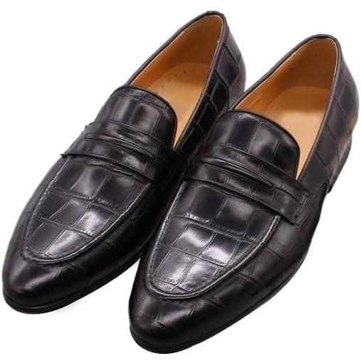 【並行輸入品】Rui Landed Formal Dress Shoes for Men Pointed Toe Hand-Painted Slipの画像