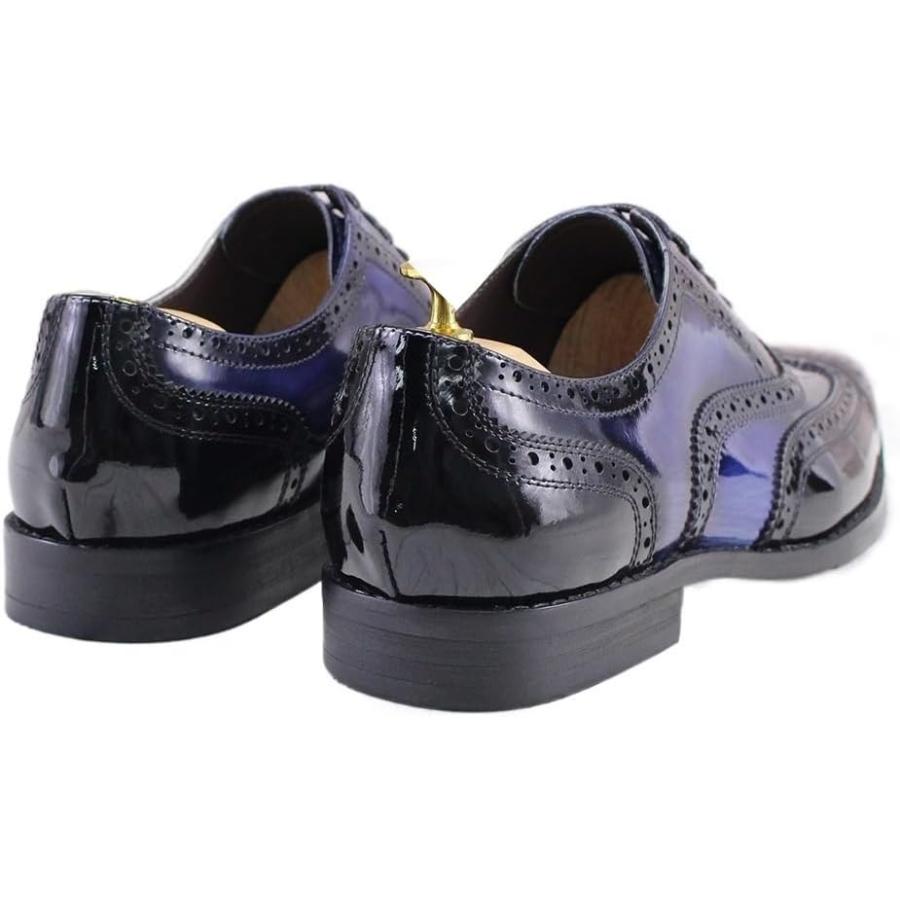 【並行輸入品】Rui Landed Formal Loafer Shoes for Men Square Toe Lace Up Hand-Paintの画像