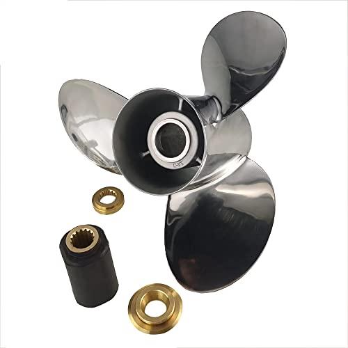 【並行輸入品】Xspeed Stainless Steel Upgrade 4 Blades Outboard Propeller with_7