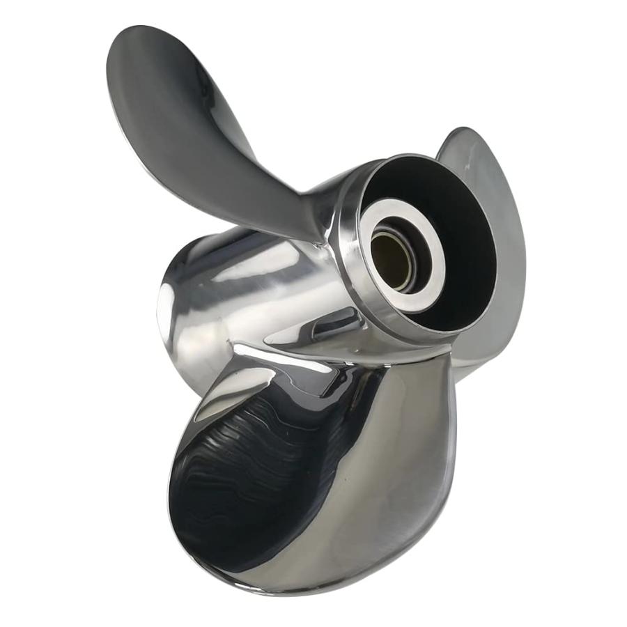 【並行輸入品】Xspeed Stainless Steel 3 Blades Outboard Propeller for 3 1/4\" Ge"_9