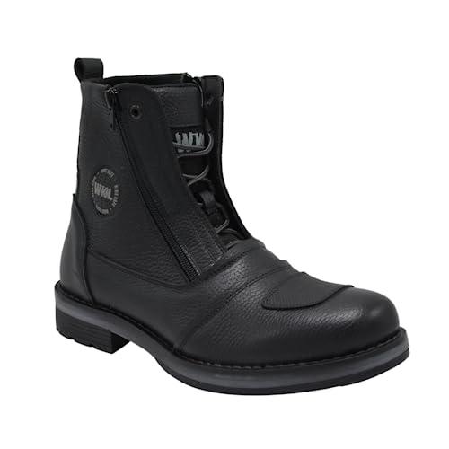 【並行輸入品】WORKLAND 89501 Motorcycle Boots   Motorcycle Shoes for Men   Bikの画像