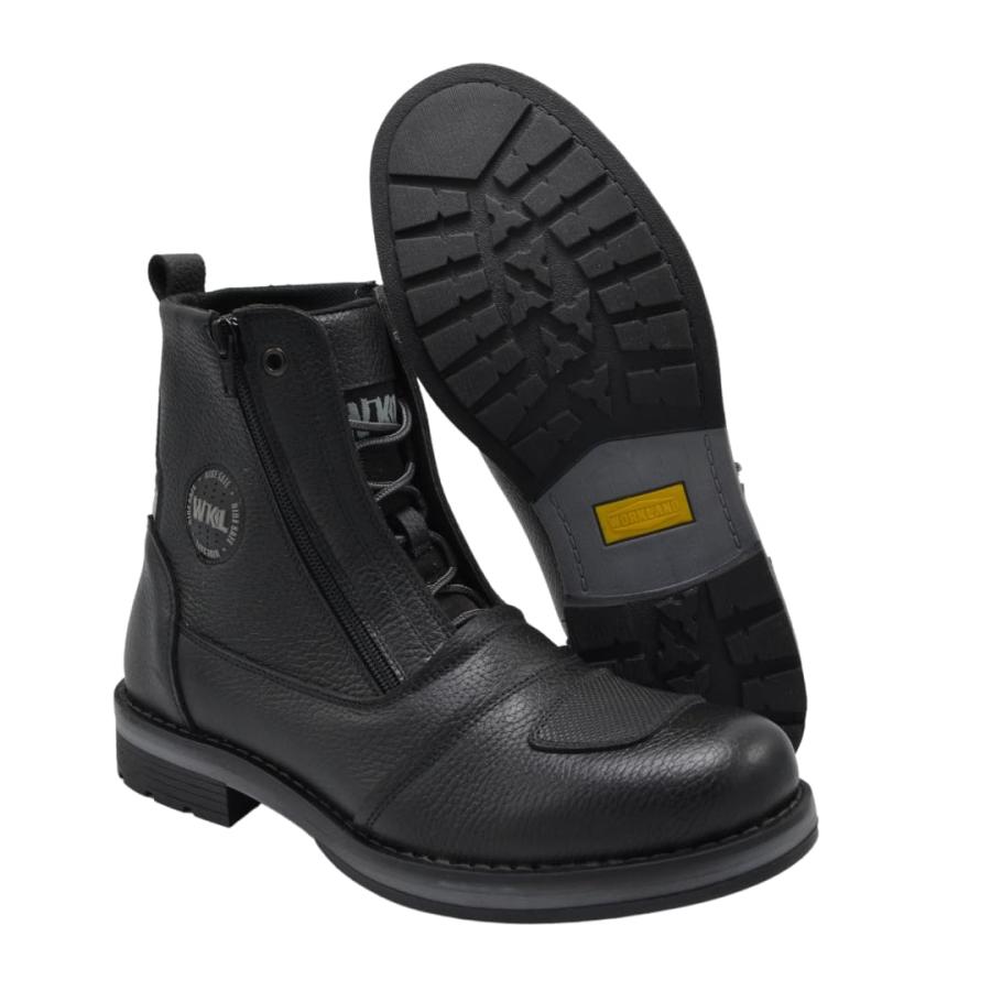 【並行輸入品】WORKLAND 89501 Motorcycle Boots   Motorcycle Shoes for Men   Bikの画像