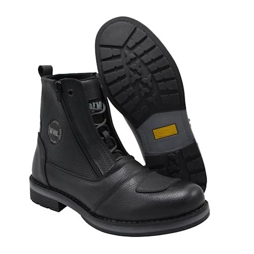 【並行輸入品】WORKLAND 89501 Motorcycle Boots   Motorcycle Shoes for Men   Bikの画像
