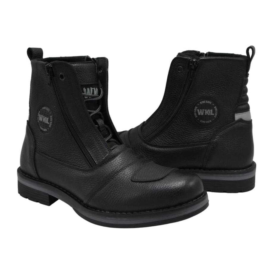 【並行輸入品】WORKLAND 89501 Motorcycle Boots   Motorcycle Shoes for Men   Bikの画像