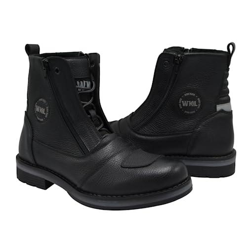 【並行輸入品】WORKLAND 89501 Motorcycle Boots   Motorcycle Shoes for Men   Bikの画像