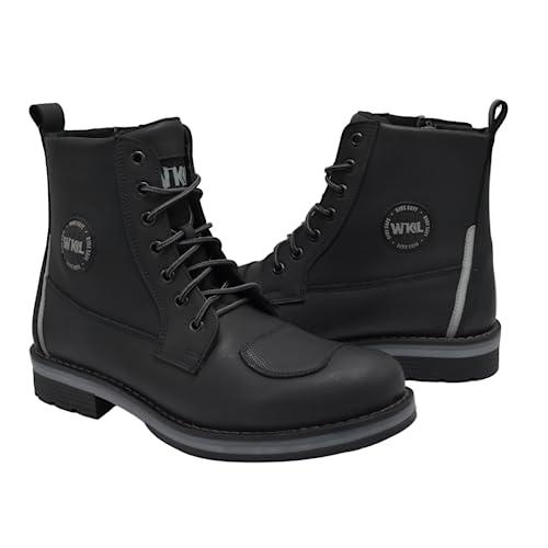 【並行輸入品】WORKLAND 89500 Motorcycle Boots   Motorcycle Shoes for Men   Bikの画像
