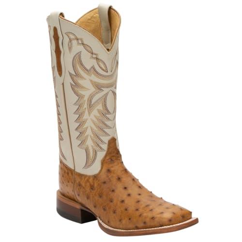 【並行輸入品】Justin Men's Pascoe Full Quill Ostrich Western Boot Broad Squareの画像