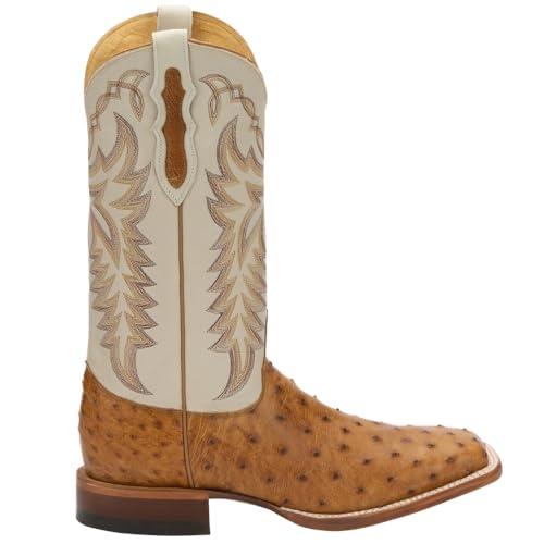 【並行輸入品】Justin Men's Pascoe Full Quill Ostrich Western Boot Broad Squareの画像