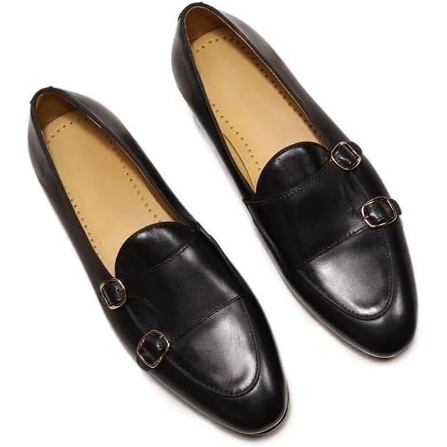 【並行輸入品】Rui Landed Men Formal Dress Shoes Pointed Toe Hand-Painted Genuine Lの画像