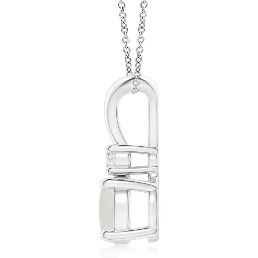 【並行輸入品】Angara Natural Moonstone Solitaire Pendant Necklace for Women  Girlsの画像