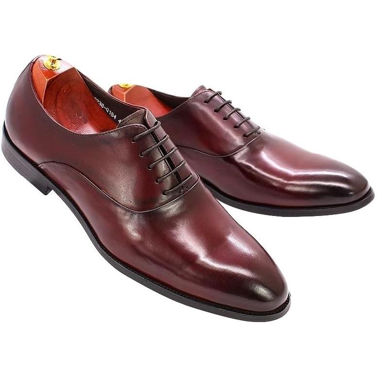 【並行輸入品】Rui Landed Men Formal Dress Shoes Round Toe Genuine Leather Solid Coの画像