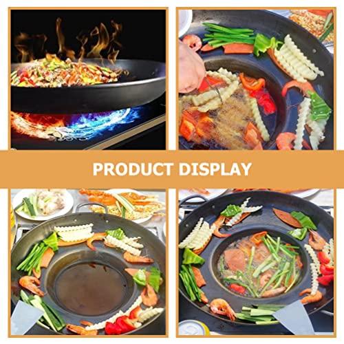 【並行輸入品】YARNOW フラットフライパン ステンレススチール Comal フライパン Comal 凸型 調理器具 炒め鍋 ノンスティックの画像