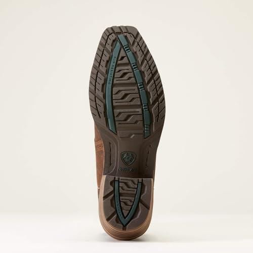 【並行輸入品】ARIAT Men's Hybrid Roughstock Square Toe Boot, Fiery Brown Cruncの画像