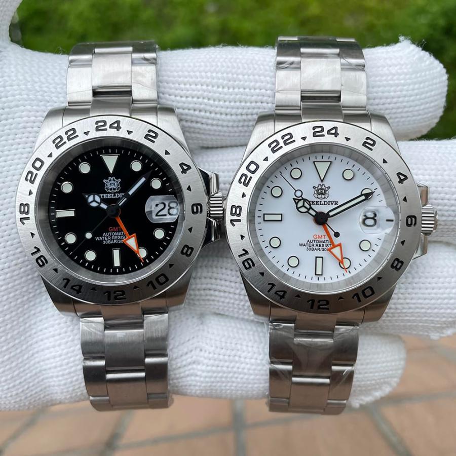 【並行輸入品】STEELDIVE SD1992 V3 Bracelet NH34GMT Men Watches Blue Luminous 3の画像
