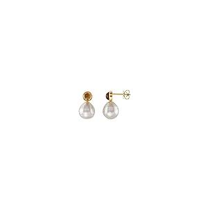 【並行輸入品】14k White Gold Citrine Semi Set Drop Dangle Earrings Mounting foの画像