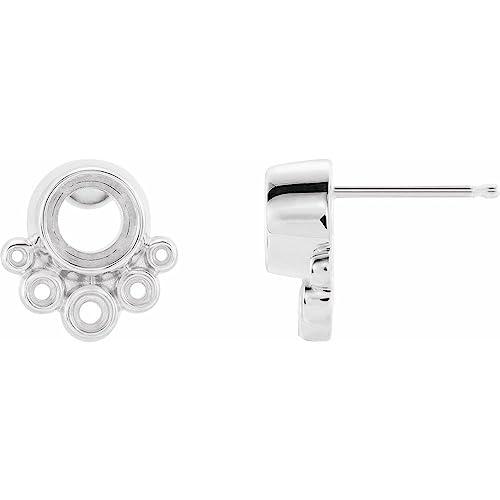 【並行輸入品】Platinum Bezel Set Earring Mounting (Only One Piece Sold, Not thの画像