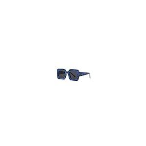 【並行輸入品】[MUTYNE] ファッション高級スクエアサングラス女性男性ヴィンテージ特大フレームサングラストレンド、ブルーブラックグレー、ワンの画像
