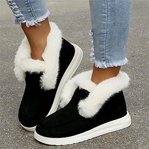 【並行輸入品】Ladmiple Women's Winter Boots Ankle Womens Snow Boots Winter Shoの画像