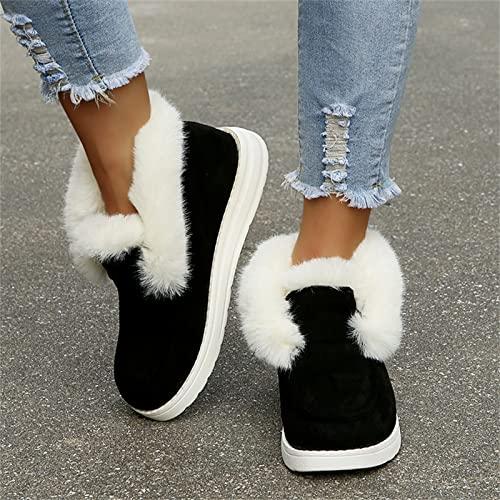 【並行輸入品】Ladmiple Women's Winter Boots Ankle Womens Snow Boots Winter Shoの画像
