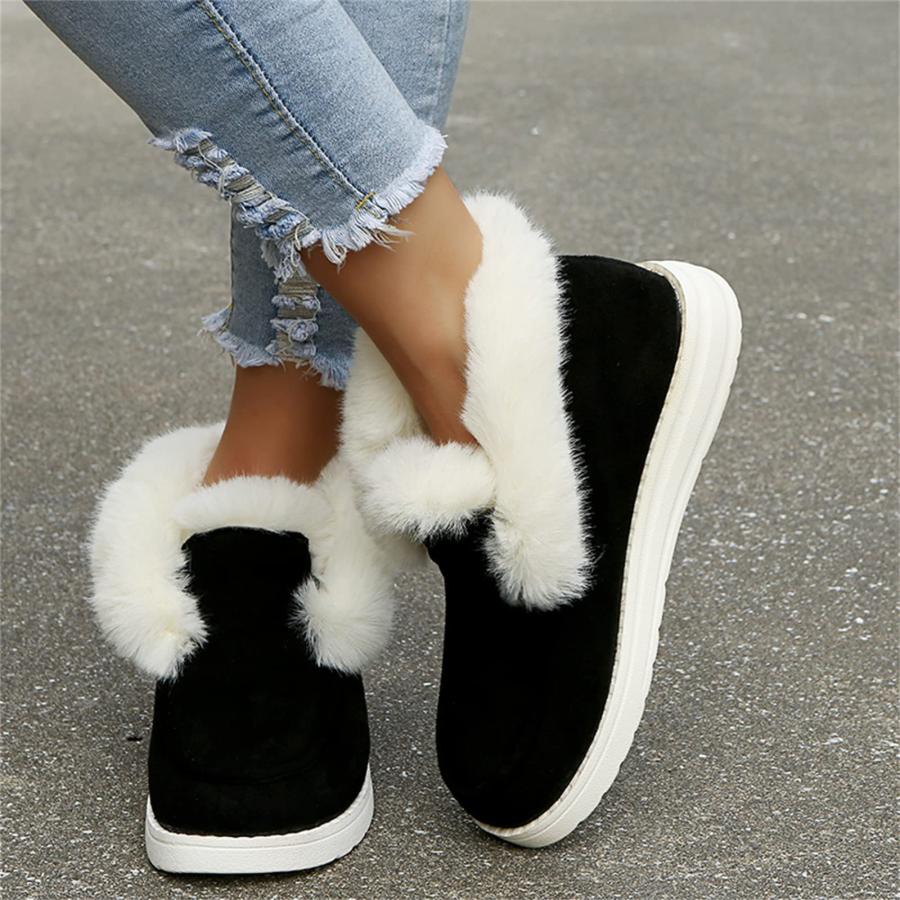 【並行輸入品】Ladmiple Women's Winter Boots Ankle Womens Snow Boots Winter Shoの画像