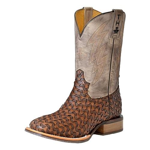 【並行輸入品】Tin Haul Western Boots Mens Ripples 9.5 D Tan 14 020 0077 0501 Tの画像
