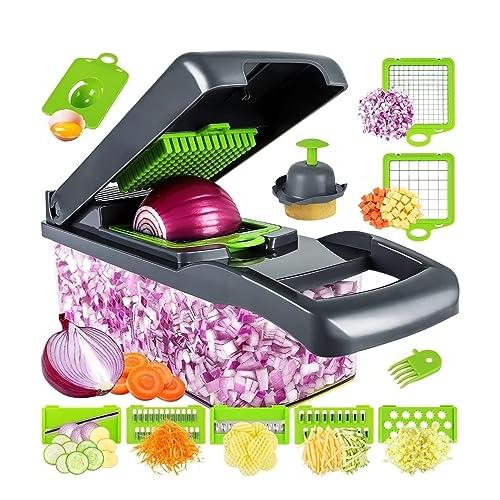 【並行輸入品】Pro 野菜チョッパー 16イン1 マンドリンスライサー タマネギチョッパースライサー ダイサー 卵セパレータースライサー 野菜チの画像