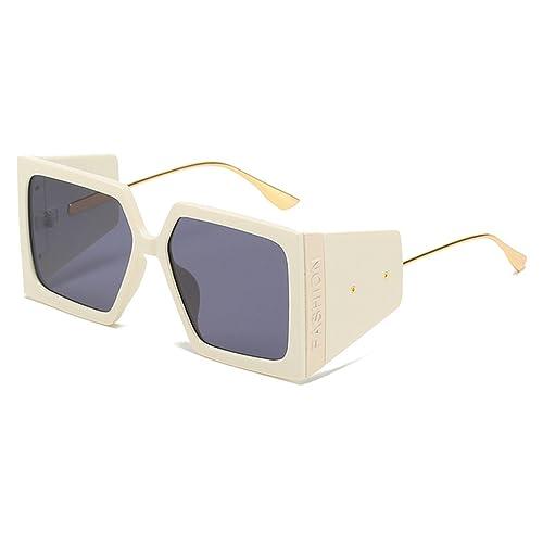 【並行輸入品】RUBA Vintage Metal Steampunk Sunglasses Men Women Square Shieldの画像
