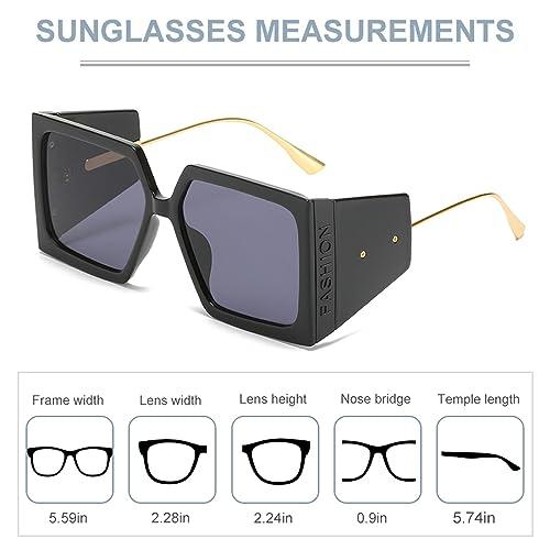 【並行輸入品】RUBA Vintage Metal Steampunk Sunglasses Men Women Square Shieldの画像