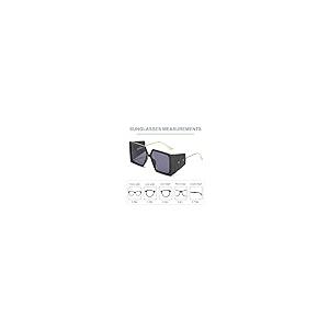 【並行輸入品】RUBA Vintage Metal Steampunk Sunglasses Men Women Square Shieldの画像