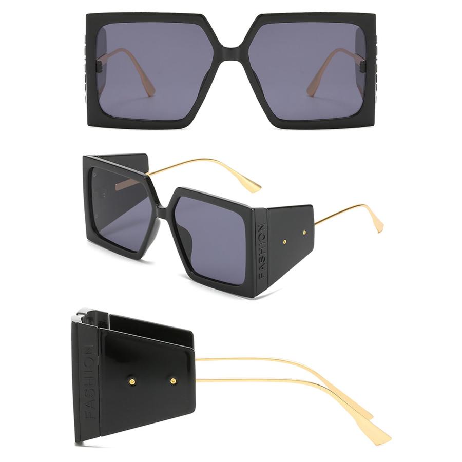 【並行輸入品】RUBA Vintage Metal Steampunk Sunglasses Men Women Square Shieldの画像