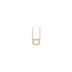 【並行輸入品】Ryan Jonathan Fine Jewelry 14k Yellow Gold 8x6mm Emerald Cut Freの画像