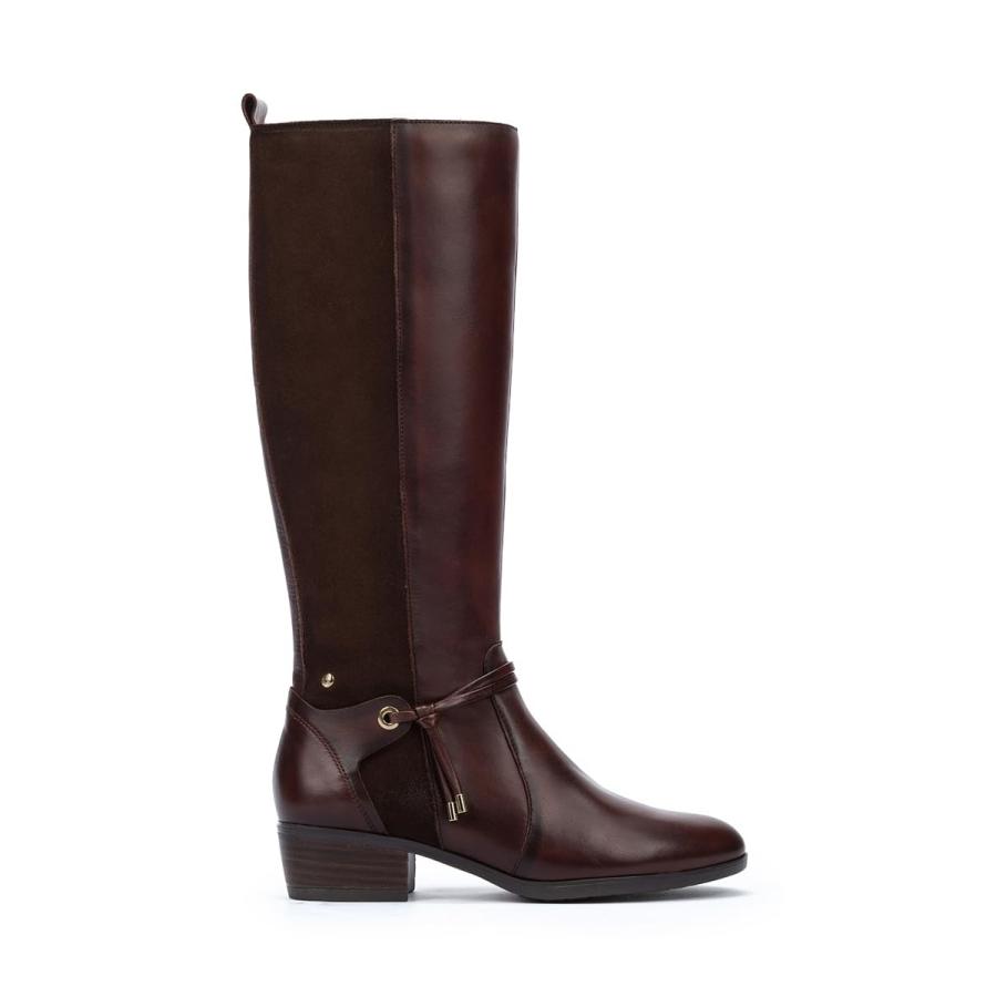 【並行輸入品】PIKOLINOS leather Knee High Boots DAROCA W1U   size 7.5 8の画像