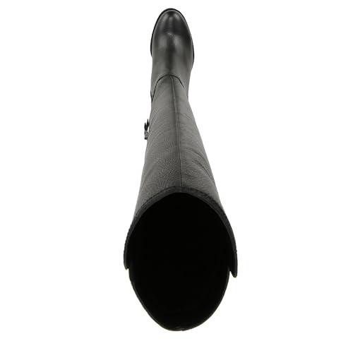 【並行輸入品】Naturalizer Kyrie Wide Calf Water Repellent Black Leather 8 M (Bの画像