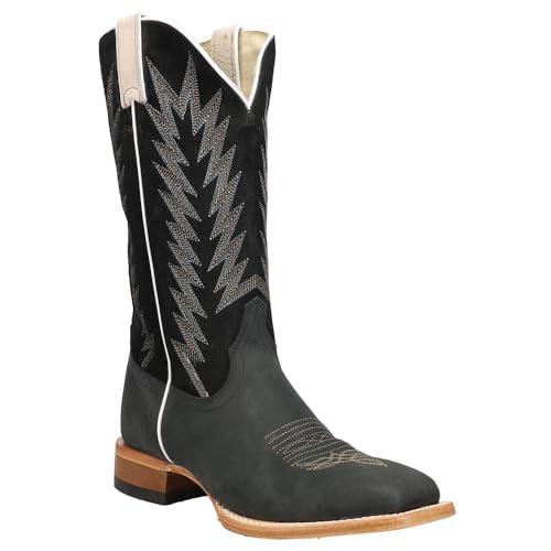 【並行輸入品】Justin Men's Hombre Western Boot Broad Square Toe Black 13 D(M)の画像