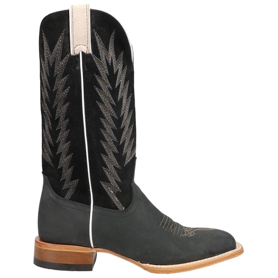 【並行輸入品】Justin Men's Hombre Western Boot Broad Square Toe Black 13 D(M)の画像