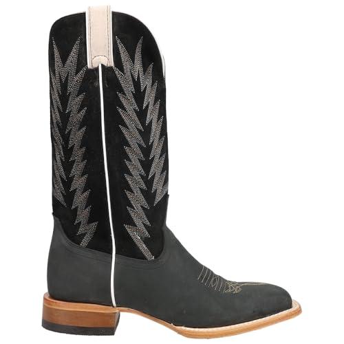 【並行輸入品】Justin Men's Hombre Western Boot Broad Square Toe Black 13 D(M)の画像
