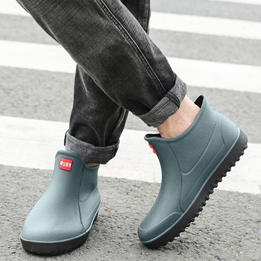 【並行輸入品】AMDBEL Ankle Rain Boots for Women Waterproof Wide Width, Short Rの画像