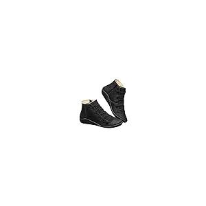 【並行輸入品】Zrayuler Ankle Boots for Women Arch Support Womens Low Heel Fashの画像