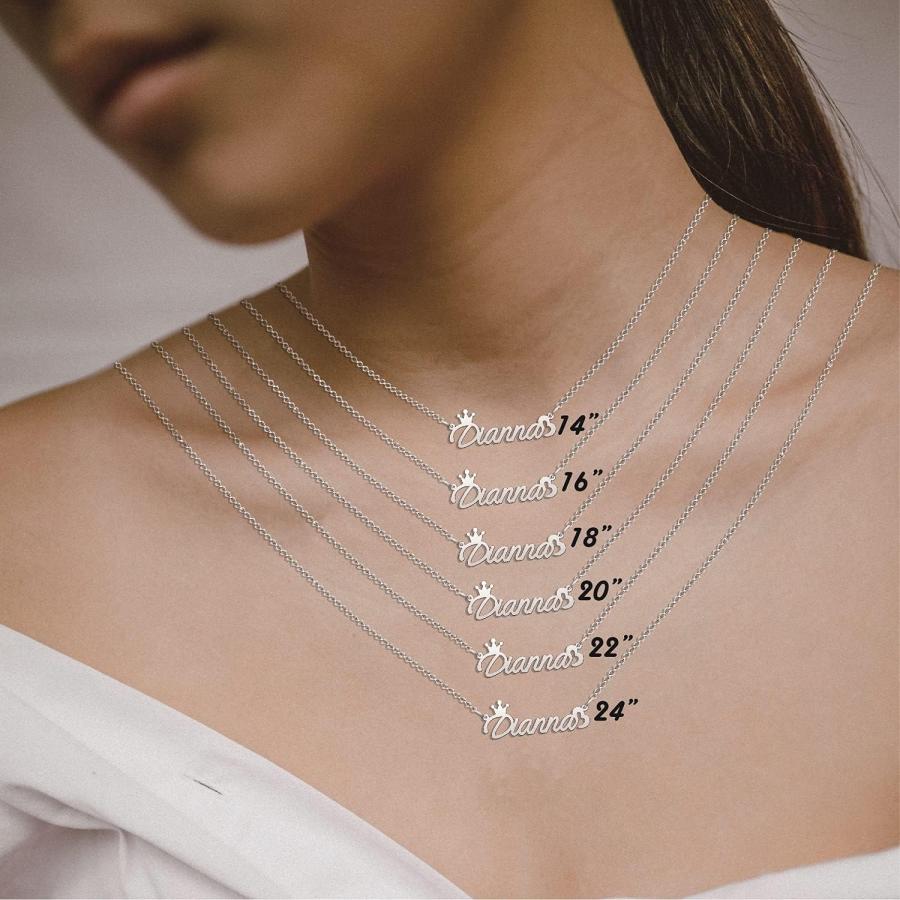 【並行輸入品】QL Jewelry カスタムネームネックレス 18Kゴールドメッキ ネームプレート カスタマイズジュエリーペンダント 女性へのギフトに