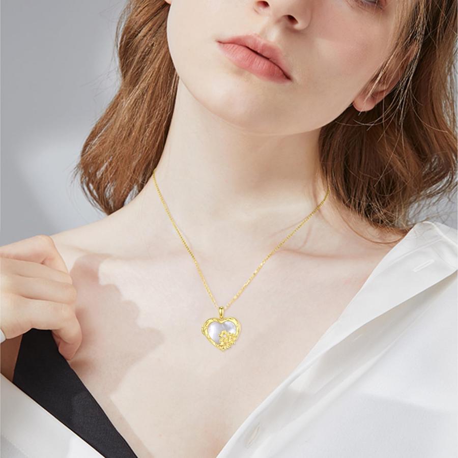 【並行輸入品】TYSO ハートロケットネックレス 925スターリングシルバー パーソナライズカスタムピクチャーネックレス ゴールドハートロケットネック_2