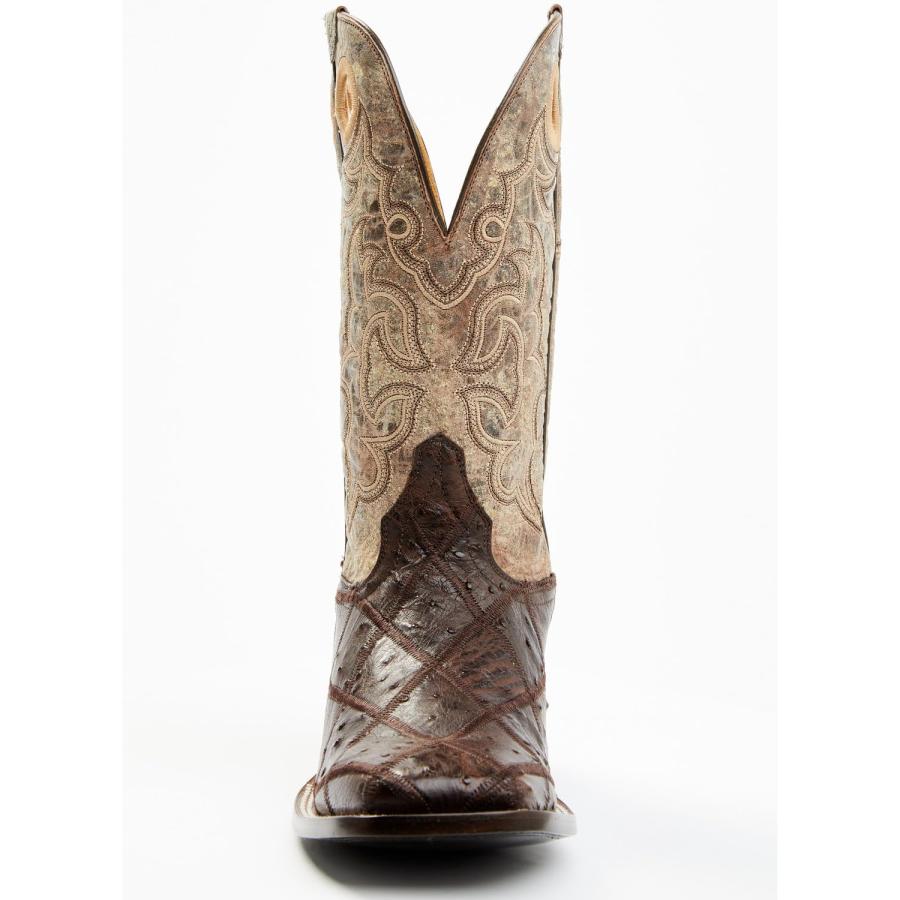 【並行輸入品】Cody James Men's Exotic Full Quill Ostrich Western Boot Broad Sqの画像