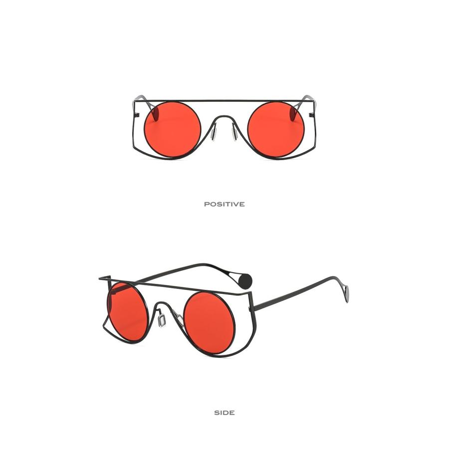 【並行輸入品】Men Steampunk Sunglasses Women Punk Round Sun Glasses For Male Uの画像