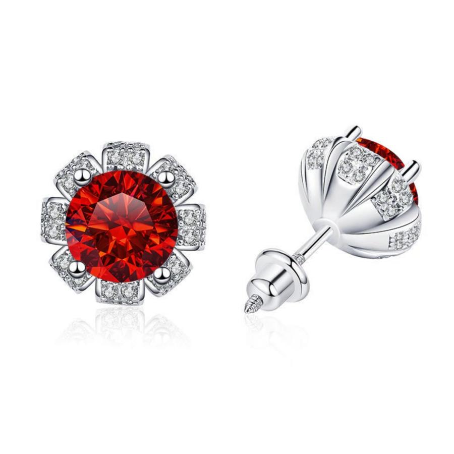 【並行輸入品】2cttw Moissanite Stud Earrings D Color VVS1 clarity Sterling Silの画像