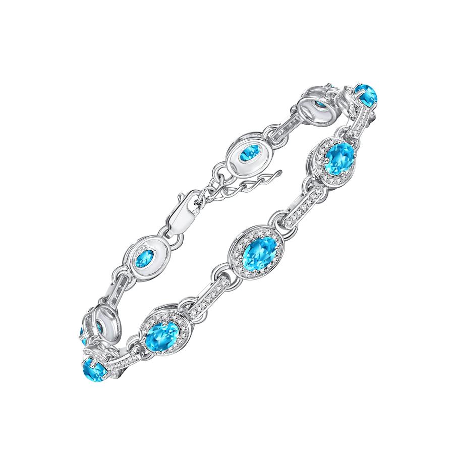【並行輸入品】Rylos Women's Set: Sterling Silver Designer Halo 4 pc matching jの画像