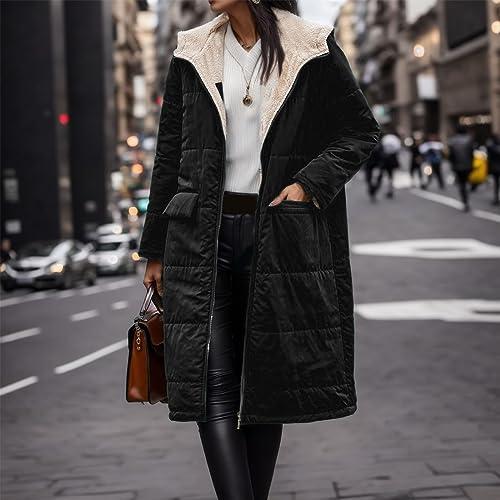 【並行輸入品】LLDYYDS Womens Reversible Sherpa Fleece Coat, Winter Coats For Wの画像