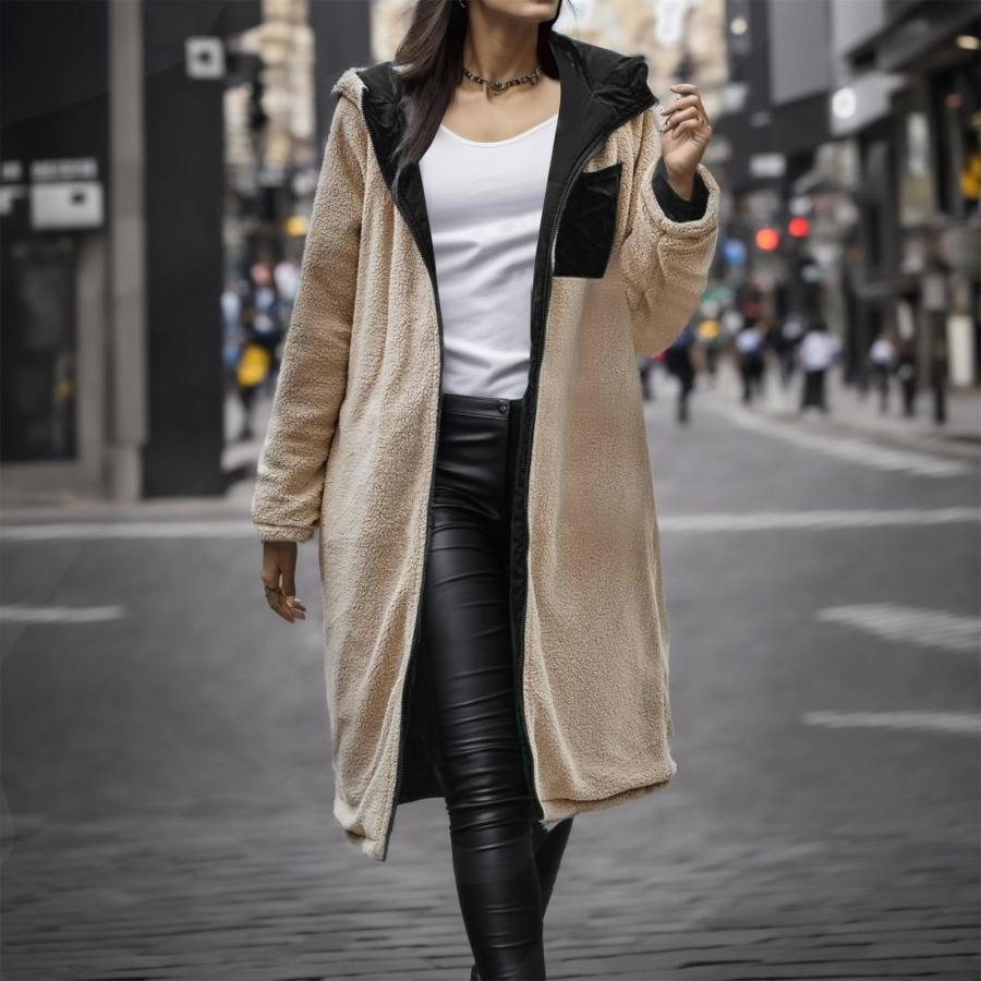 【並行輸入品】LLDYYDS Womens Reversible Sherpa Fleece Coat, Winter Coats For Wの画像