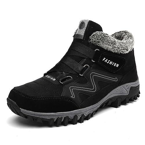 【並行輸入品】Men's Winter Shoes Outdoor Snow Boots Anti Slip Hiking Boots Warの画像