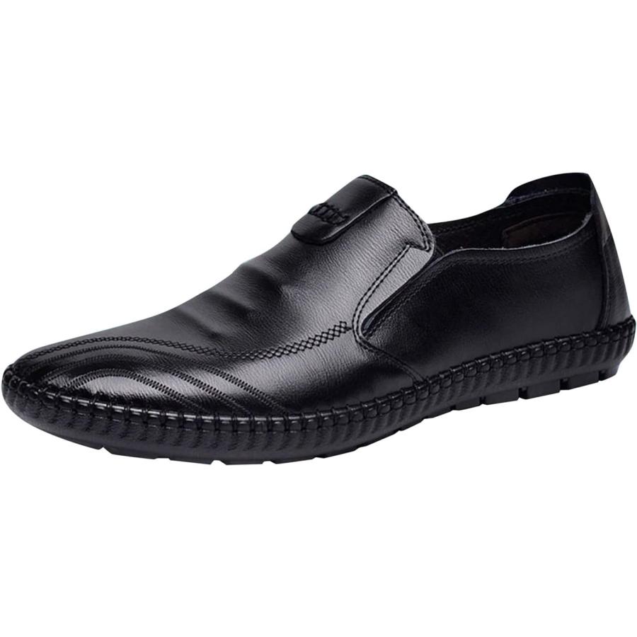 【並行輸入品】Men's Oxfords Shoes Brown Classical Style Leather Shoes for Men Slip