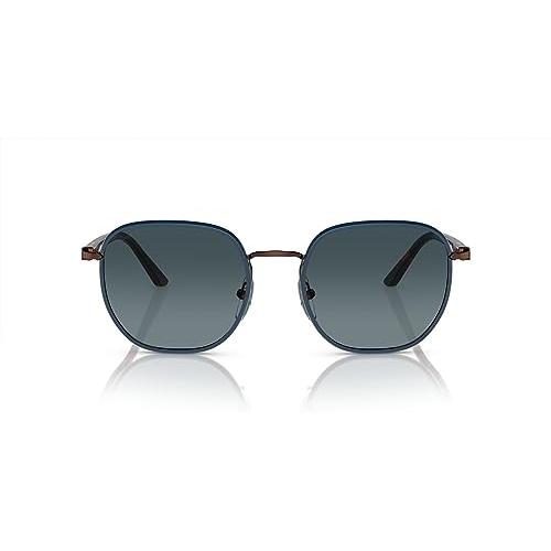 Persol Men's PO115SJ Polarized Square Sunglasses, Brown/Blue, 54 並行輸入品｜bestshop-d｜02